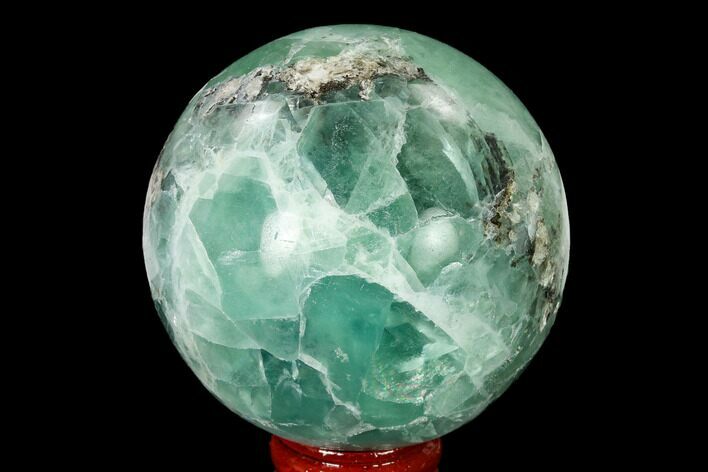 Polished Green Fluorite Sphere - Mexico #153368